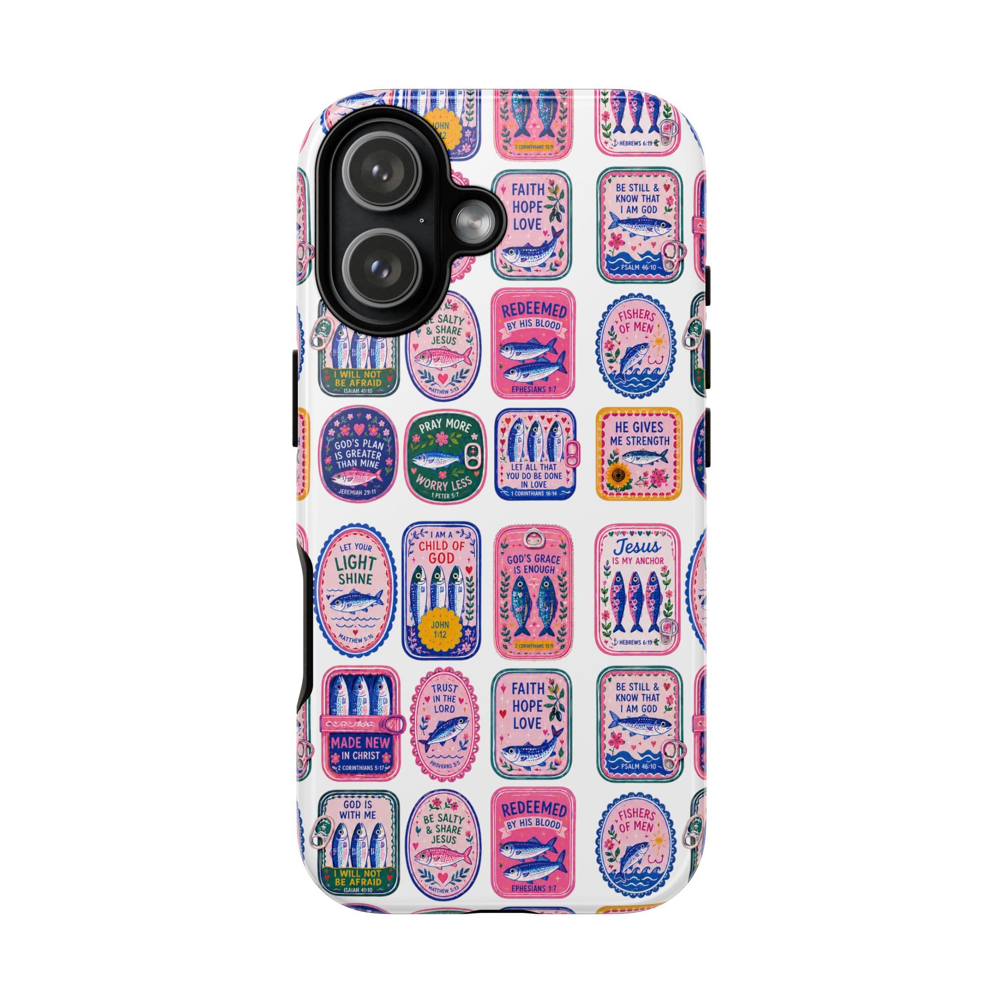 Preppy Sardine Scripture Tough Phone Case