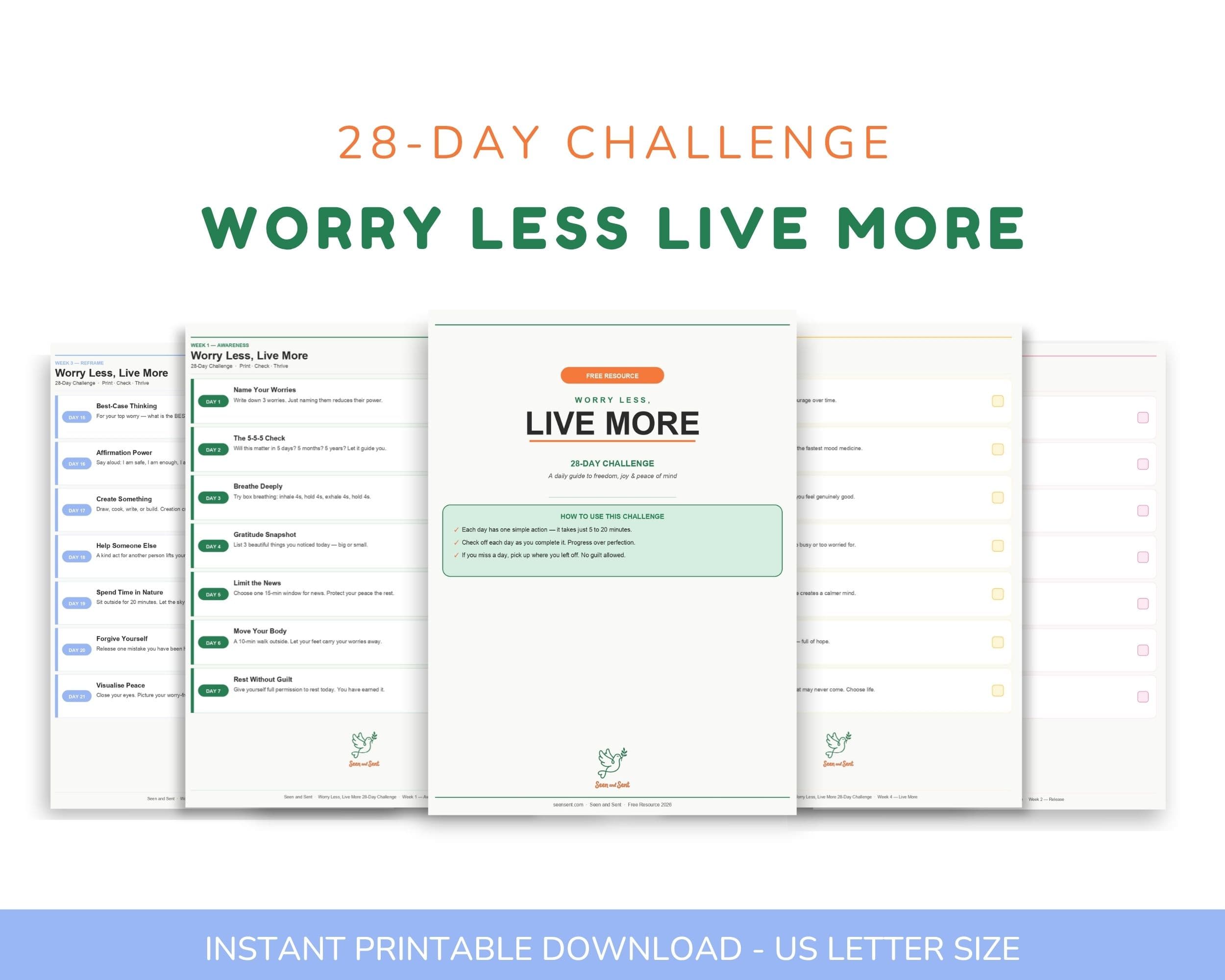 28-Day Worry Less Live More Challenge