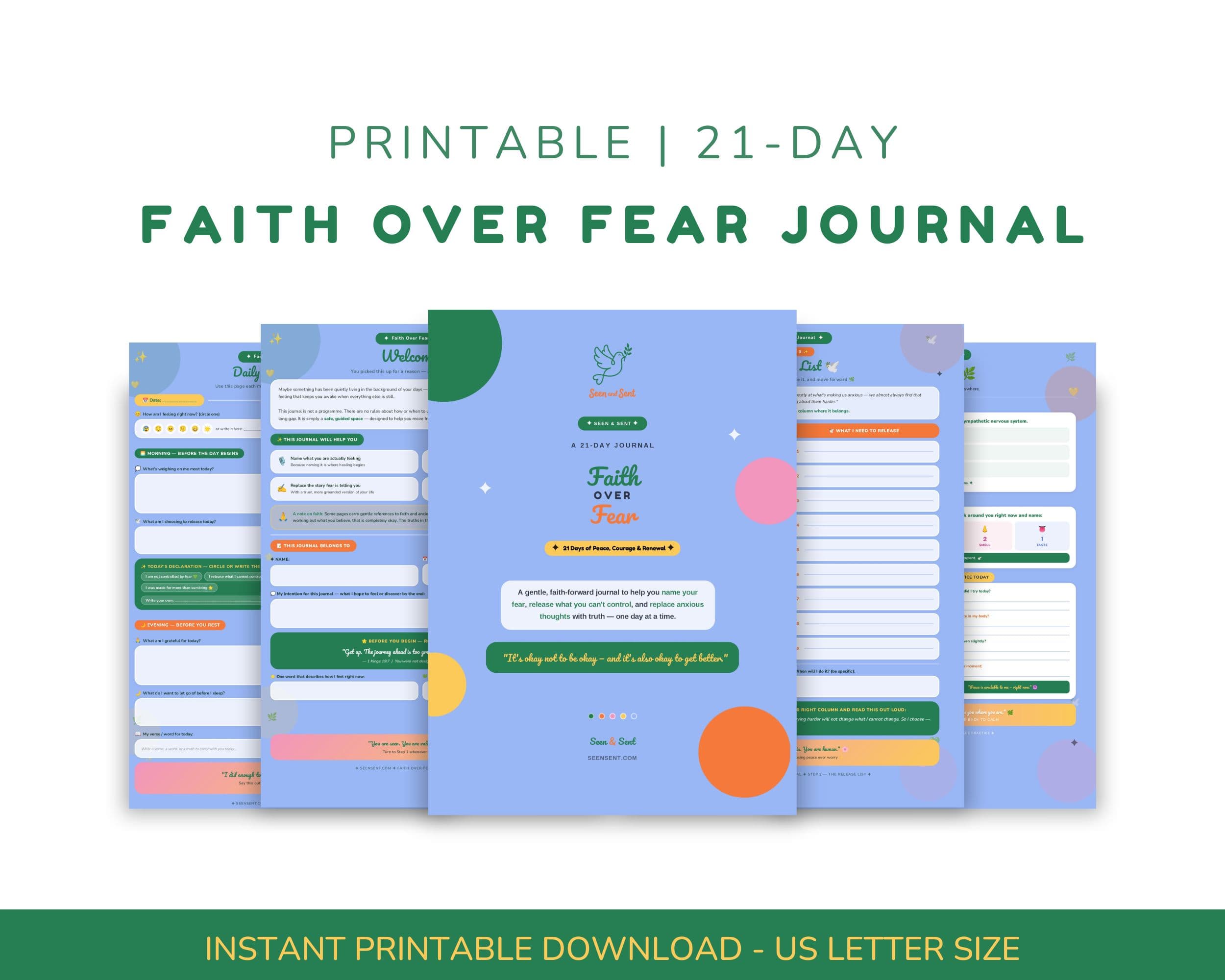 21-Day Faith Over Fear Journal